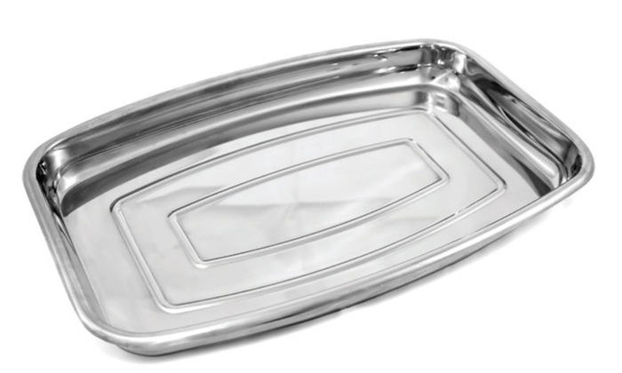 ΤΑΨΙ INOX ΦΟΥΡΝΟΥ ΟΡΘΟΓΩΝΙΟ 43cm ΑΜΑΝΑΤΙΔΗΣ