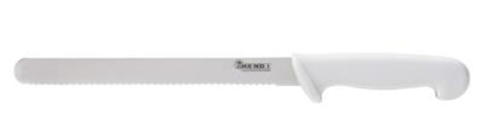 Ψωμιού πριονωτό 30cm με λευκή λαβή