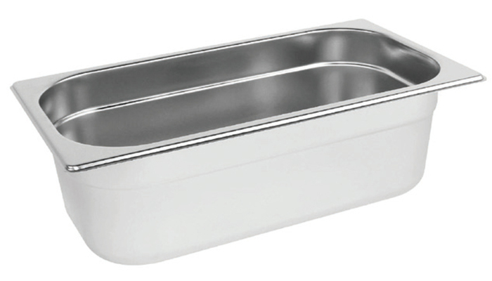 Λεκάνη INOX Gastronorm GN 1/3 Β: 2cm 