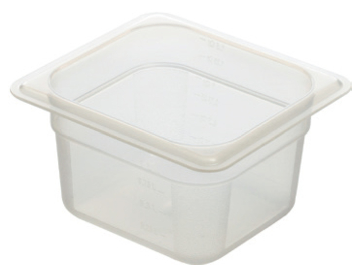 ΔΟΧΕΙΟ ΤΡΟΦΙΜΩΝ PP GN 1/6 Β: 20cm