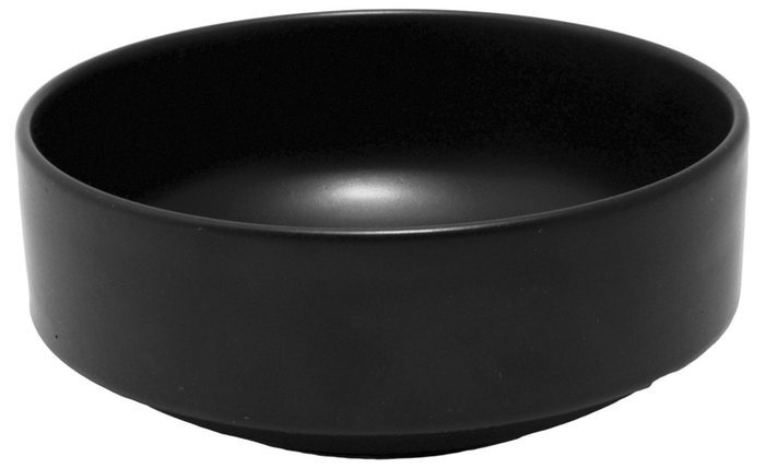 Σαλατιέρα στοιβαζόμενη μαύρη Industrial 18 cm