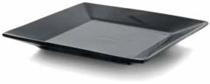 Πιάτο τετράγωνο μαύρο Δωρικό 21 cm