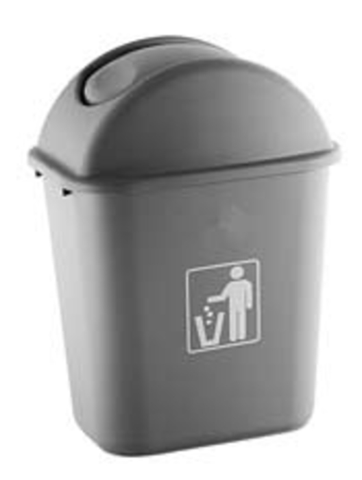 Κάδος πλαστικός 32L με αιωρούμενο καπάκι ΚΠ32