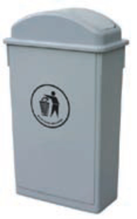 Κάδος πλαστικός 90L με αιωρούμενο καπάκι ΚΠ90