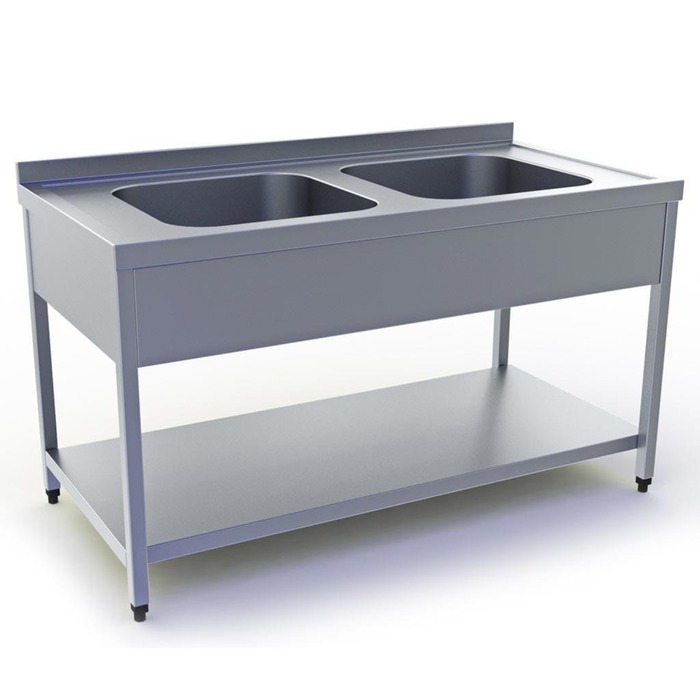 ΛΑΝΤΖΑ ΑΝΟΙΚΤΗ ΜΕ 2 ΓΟΥΡΝΕΣ 2120Χ700Χ870 GASTROPRO