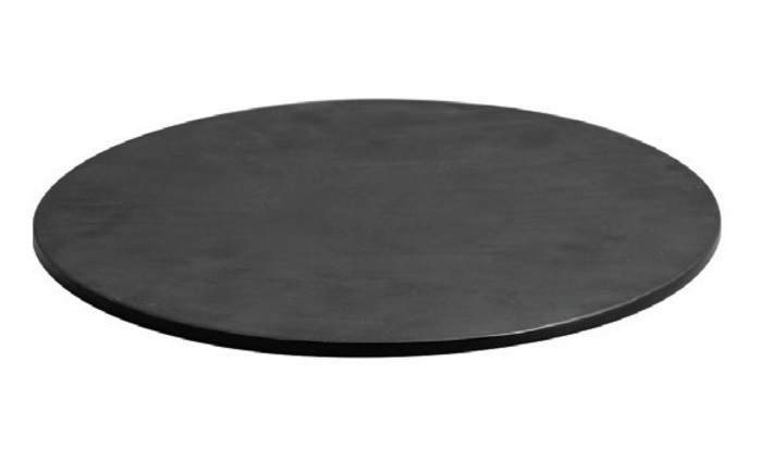 Πιατέλα μελαμίνης μαύρη με όψη σχιστόλιθου Ø43cm