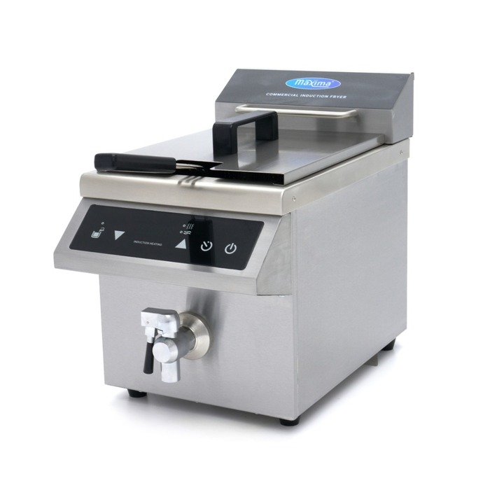 Deep Fryer - 8L - 1 Basket - Induction - with Drain Tap Deep Fryer - 8L - 1 Basket - Induction - with Drain Tap