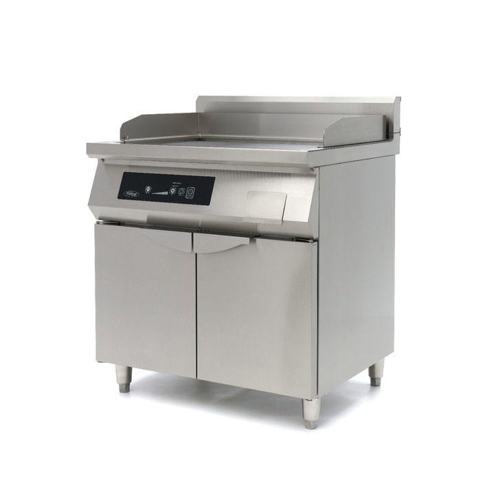 Induction Griddle 700 - Smooth and Grooved - 10000W - Double - with Stand Induction Griddle 700 - Smooth and Grooved - 10000W - Double - with Stand
