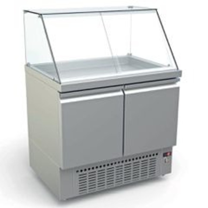 ΨΥΓΕΙΑ ΒΙΤΡΙΝΑ ΜΕ ΑΠΟΘΗΚΗ ΨΥΧΩΜΕΝΗ 920Χ700Χ1300 DINOX