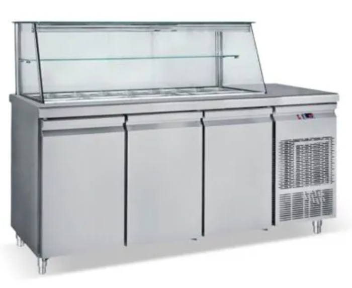 ΨΥΓΕΙΟ ΣΑΛΑΤΩΝ ΜΕ ΠΑΣΟ ΚΑΙ ΤΖΑΜΙ 2300Χ700Χ1300 DINOX