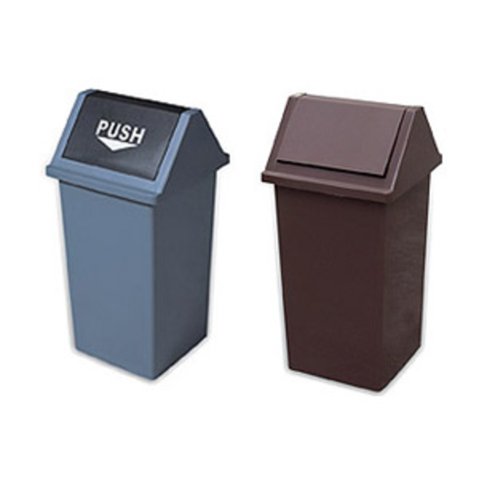 Κάδος πλαστικός 55L με αιωρούμενο καπάκι ΚΠ55