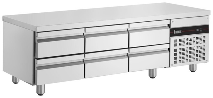 ΨΥΓΕΙΟ ΠΑΓΚΟΣ ΣΥΝΤΗΡΗΣΗ ΜΕ 6 ΣΥΡΤΑΡΙΑ CHEF'S BASE  2002X700X643 INOMAK  PWDP333/40