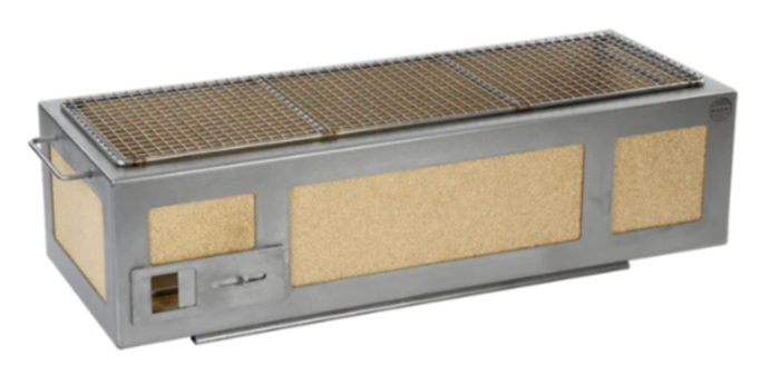 Ψησταριά Long Kasai Konro  με πλαίσιο από ανοξείδωτο ατσάλι