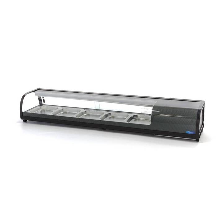Sushi and Tapas Display -132L - incl 5 x 1/2 GN - Tabletop Sushi and Tapas Display -132L - incl 5 x 1/2 GN - Tabletop