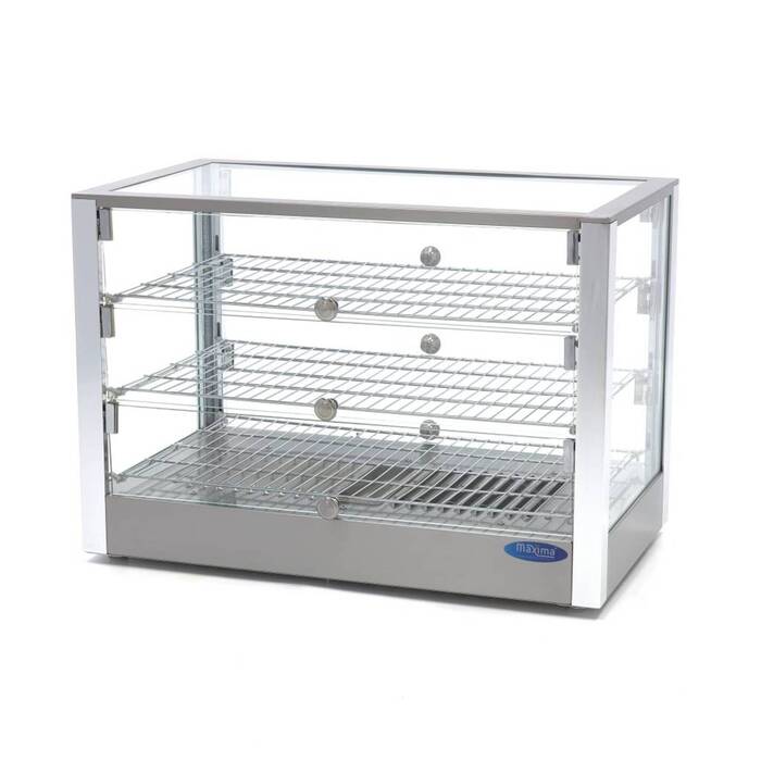 Heated Food Display - 115L - 70cm - 3 Shelves Heated Food Display - 115L - 70cm - 3 Shelves