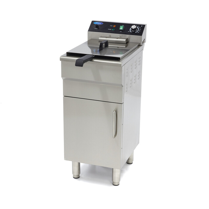 Deep Fryer - 16L - 1 Basket - with Drain Tap and Stand - 400V Deep Fryer - 16L - 1 Basket - with Drain Tap and Stand - 400V