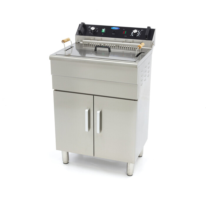 Deep Fryer - 30L - 1 Basket - with Drain Tap and Stand Deep Fryer - 30L - 1 Basket - with Drain Tap and Stand