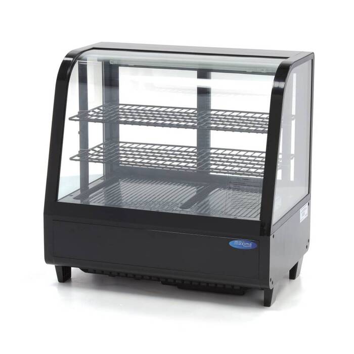 Display Fridge - 100L - 68cm - Black - Rear Sliding Door Display Fridge - 100L - 68cm - Black - Rear Sliding Door