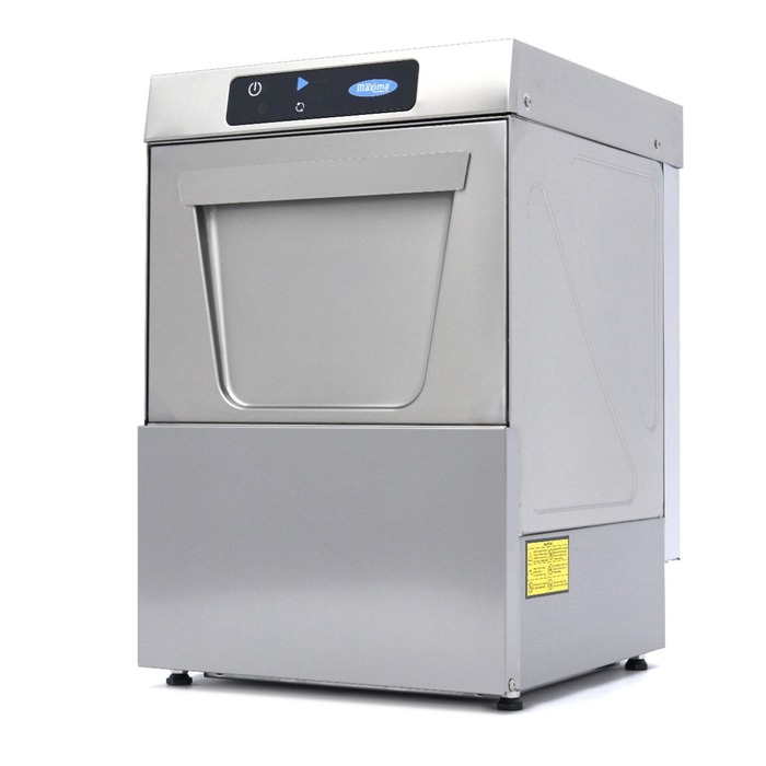 Glass Washer - 35 x 35cm - with Rinse Aid Pump - Digital Display - 230V
