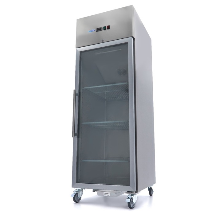 Freezer - 700L - 3 Adjustable Shelves (2/1 GN) - Stainless Steel - with Glass Door Freezer - 700L - 3 Adjustable Shelves (2/1 GN) - Stainless Steel - with Glass Door