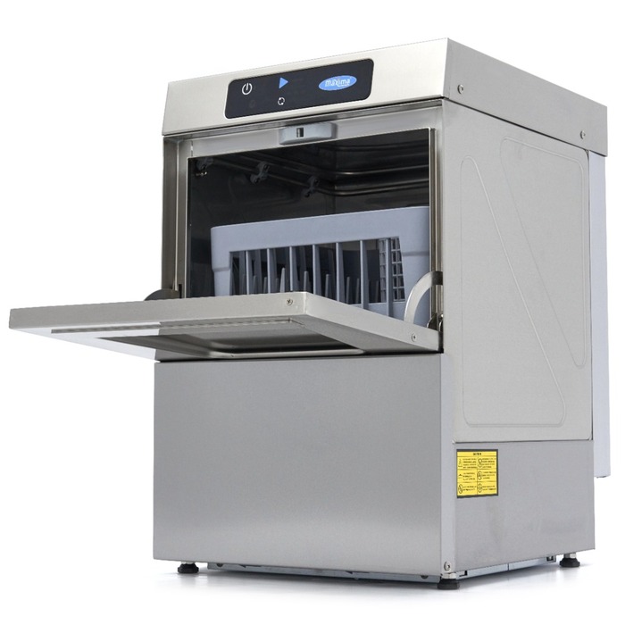 Glass Washer - 35 x 35cm - with Drain, Rinse Aid and Soap Pump - Digital Display - 230V Glass Washer - 35 x 35cm - with Drain, Rinse Aid and Soap Pump - Digital Display - 230V
