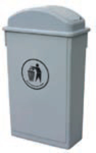 Κάδος πλαστικός 65L με αιωρούμενο καπάκι ΚΠ65