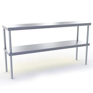 ΕΠΙΤΡΑΠΕΖΙΑ ΡΑΦΙΕΡΑ ΔΙΠΛΗ 1380X380X350 GASTROPRO