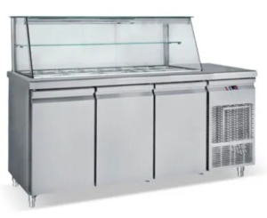 ΨΥΓΕΙΟ ΣΑΛΑΤΩΝ ΜΕ ΠΑΣΟ ΚΑΙ ΤΖΑΜΙ 1840Χ700Χ1300 DΙNOX