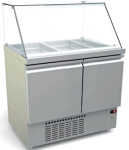 ΨΥΓΕΙΟ ΣΑΛΑΤΩΝ ΜΕ ΜΗΧΑΝΗ ΚΑΤΩ ΚΑΙ ΤΖΑΜΙ 920Χ700Χ1300 DINOX