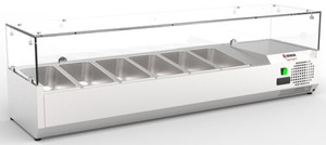 ΕΠΙΤΡΑΠΕΖΙΟ ΨΥΓΕΙΟ ΠΙΤΣΑΣ ΒΙΤΡΙΝΑ INOMAK RPV31500 (6 GN 1/3)