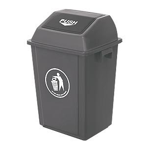 Κάδοι πλαστικοί 40 L με καπάκι PUSH ΚΠ40Ρ