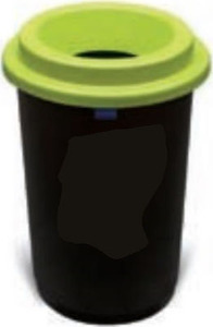 Κάδοι 50 L με πρασινο καπάκι ΚΠ50Π