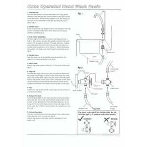 Λαντζάκι επιτοίχιο ανοξείδωτο με γονατοκίνητο μηχανισμό KWMS02CE Φωτογραφία 3