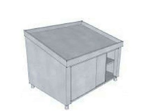 ΤΡΑΠΕΖΙ ΨΑΡΙΩΝ ΚΛΕΙΣΤΟ ΜΕ ΣΥΡΟΜΕΝΕΣ ΠΟΡΤΕΣ 1230X1200X900-1200 GASTROPRO