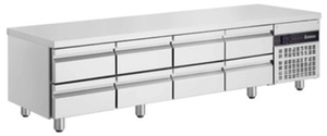 ΨΥΓΕΙΟ ΠΑΓΚΟΣ ΣΥΝΤΗΡΗΣΗ ΜΕ 8 ΣΥΡΤΑΡΙΑ CHEF' S BASE 2402X700X643 INOMAK  PWDP3333/40