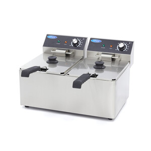 Deep Fryer - 2 x 8L - 2 Baskets - up to 2,8kg of Fries