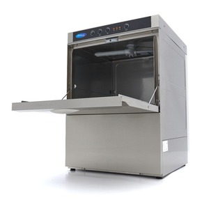 Undercounter Dishwasher - 50 x 50cm - with Drain, Rinse Aid and Soap Pumps - 400V