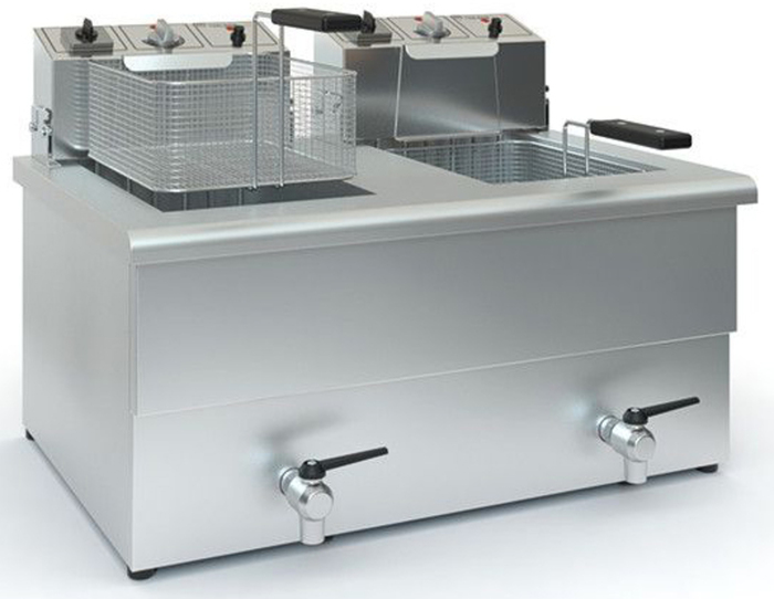 ΦΡΙΤΕΖΑ ΔΙΠΛΗ 10-12LIT ME ΒΡΥΣΑΚΙ ΤΖΕΘΑΝ TX10 380V