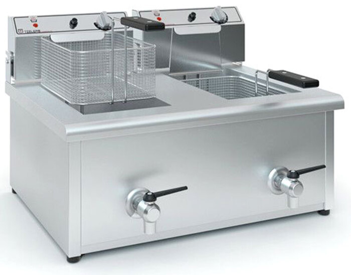 ΦΡΙΤΕΖΑ ΔΙΠΛΗ 6-8LIT ME ΒΡΥΣΑΚΙ ΤΖΕΘΑΝ Φ1001 230V