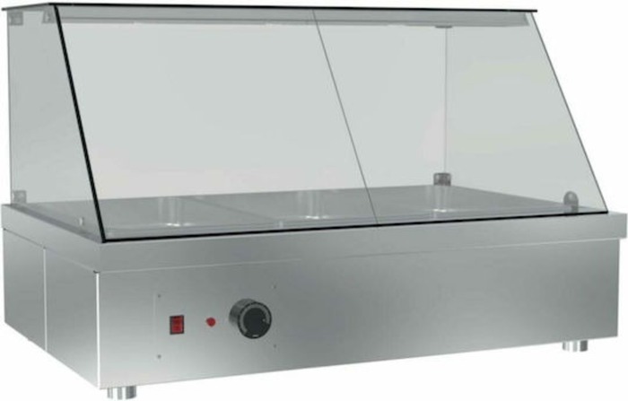 ΘΕΡΜΑΙΝΟΜΕΝΗ ΒΙΤΡΙΝΑ ΕΠΙΤΡΑΠΕΖΙΑ 800Χ700Χ500 DINOX